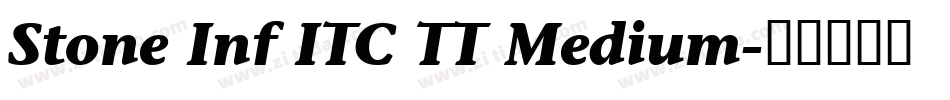 Stone Inf ITC TT Medium字体转换